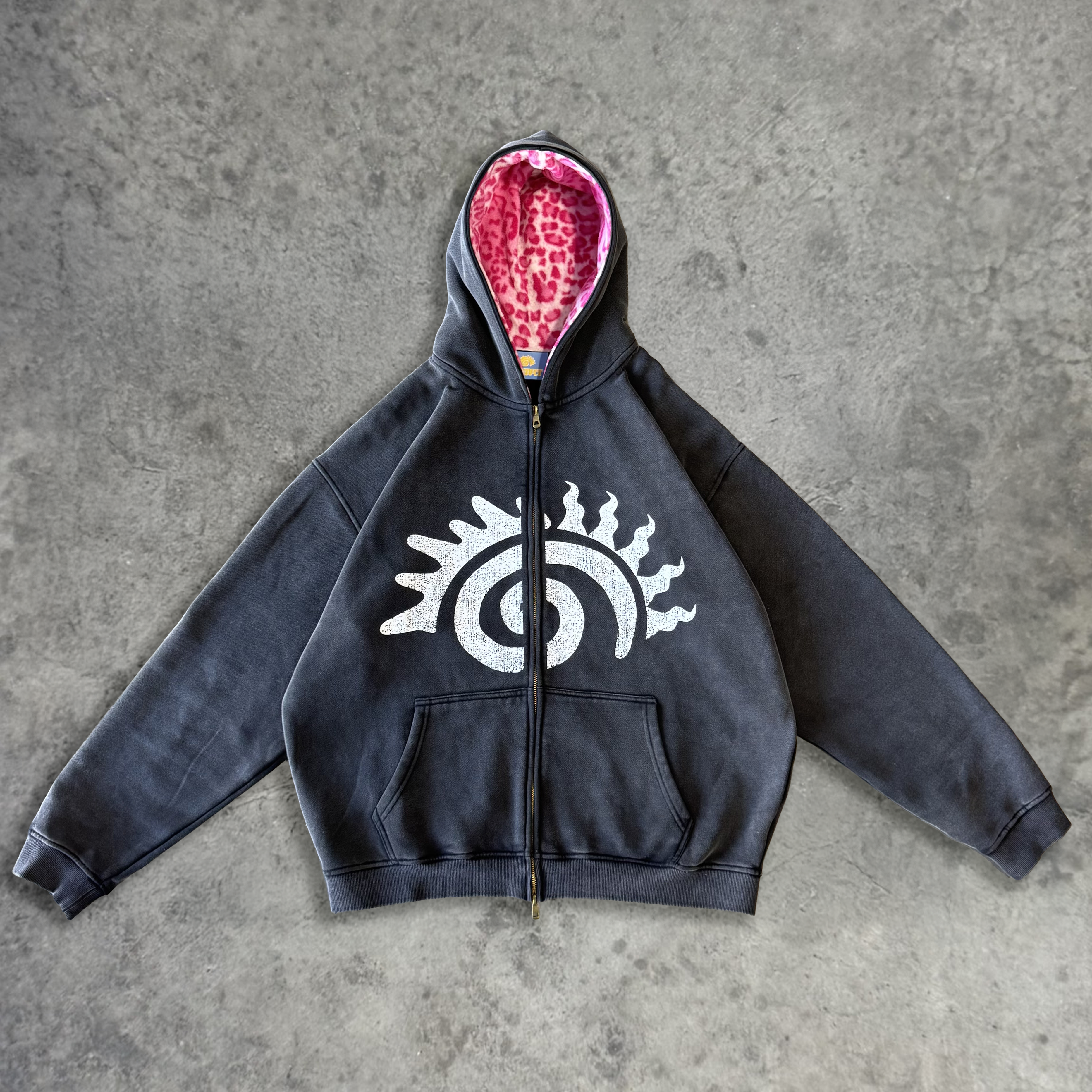 ICON PINK CHEETAH ZIP UP – Live Abstract