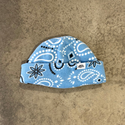 BLUE BANDANA BEANIE