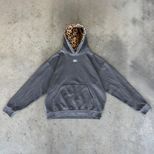 Cheetah Fleece Lined Hoodie