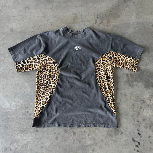 CHEETAH SPLIT TEE
