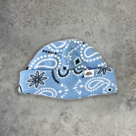 BLUE BANDANA BEANIE