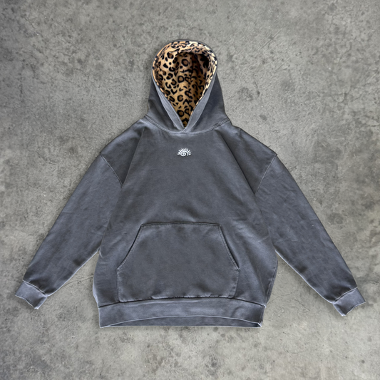 FLEECE LINED CHEETAH HOODIE