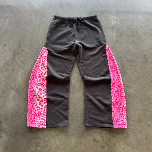 Pink Cheetah Fleece Lined Sweats