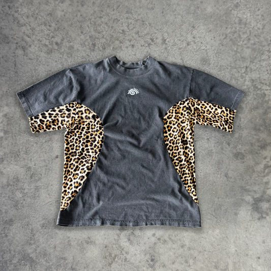 CHEETAH SPLIT TEE