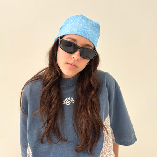 ABSTRACT BLUE BANDANA