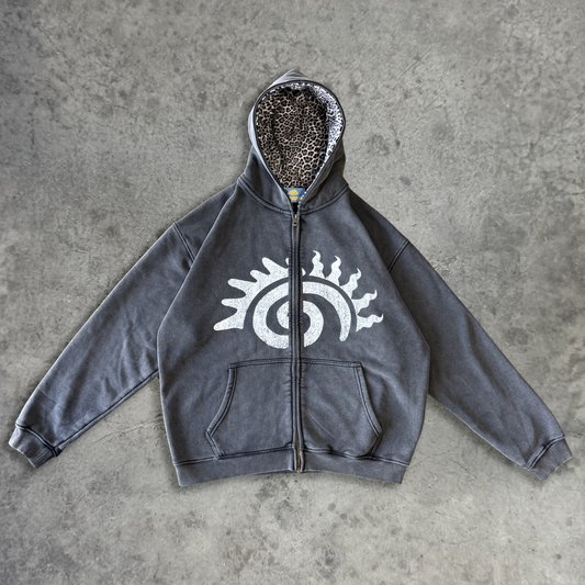 ICON SNOW LEOPARD ZIP UP