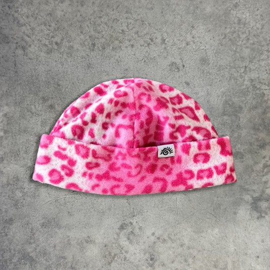 PINK CHEETAH BEANIE