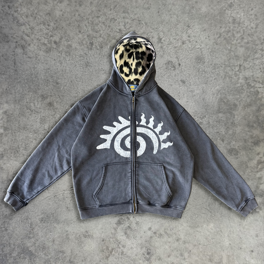 ICON SNOW LEOPARD ZIP UP